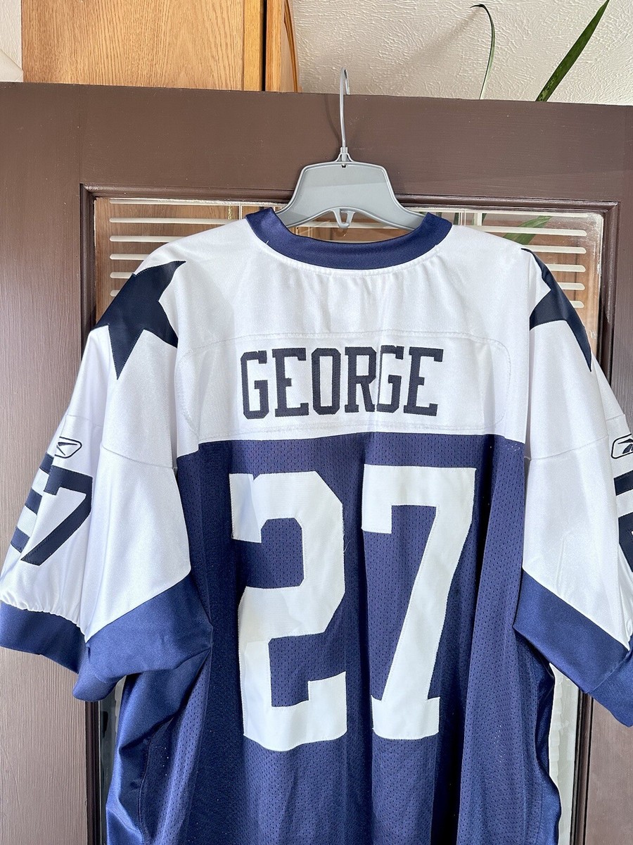 Authentic Dallas Cowboys #27 Eddie George Gridiron Classics NFL