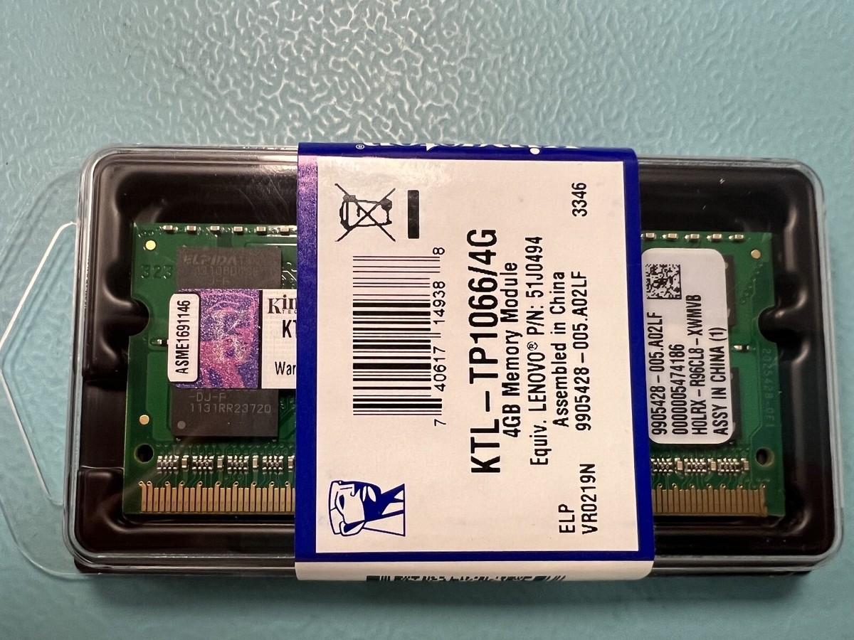 Kingston KTL-TP1066/4G 4GB DDR3 PC3-8500 1066MHz Memory RAM