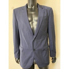 HUGO Boss Men's Slim Fit Superflex Suit Jacket Dark Blue Size 44 Regular NWT