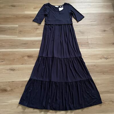 Seraphine Ester Navy Blue Jersey Maternity & Nursing Maxi Dress 2 | eBay Seraphine Ester Navy Blue Jersey Maternity & Nursing Maxi Dress 2 | eBay