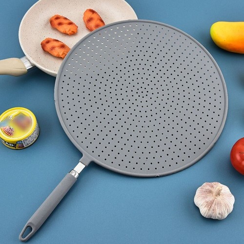 Silicone Oil Splash Splatter Screen Heat-resisting Frying Pan Lid Pot - Picture 7 of 14