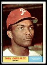 1961 Topps Tony Gonzalez Philadelphia Phillies #93