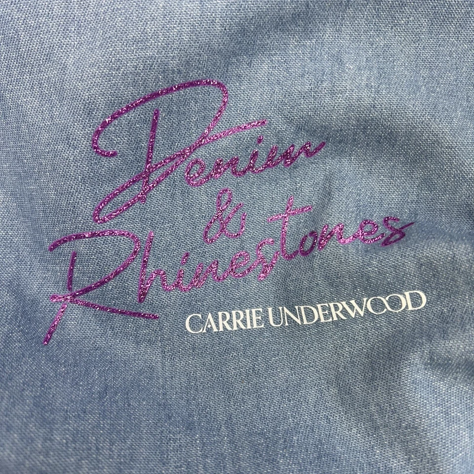 Carrie Underwood from VIP Tour “Denim & Rhinestones” Blue Duffle Bag 22.5”x14” - Image 4 of 4