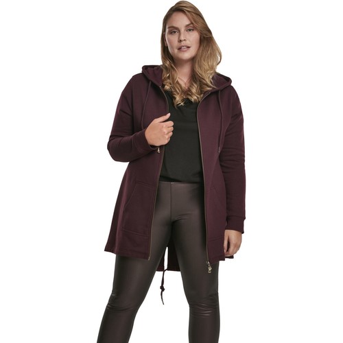 Urban Classics Ladies Sweat Parka Hoody Zip Jacket Kangaroo Pocket Sweatshirt - Picture 94 of 119