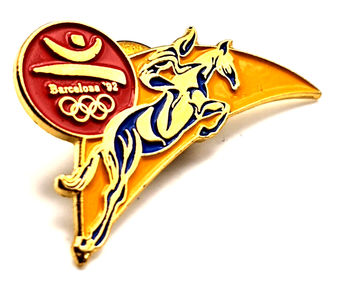 pin's JO Jeux Olympiques Barcelone 1992 - Seiko (doré signé 1988 COOB 92