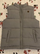 Janie  Jack Plaid Gray Puffer Vest Size 5-6 Unisex Child