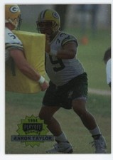1994 Playoff Football Card #303 Aaron Taylor RC basketball