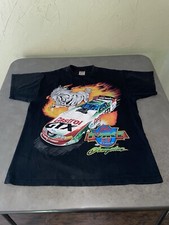 Vintage 1997 John Force Drag Racing Shirt Large Double Sided