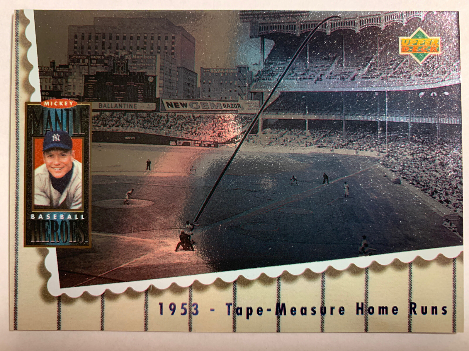 1994 Upper Deck Mickey Mantle Heroes 1953 Tape Measure Home Runs eBay