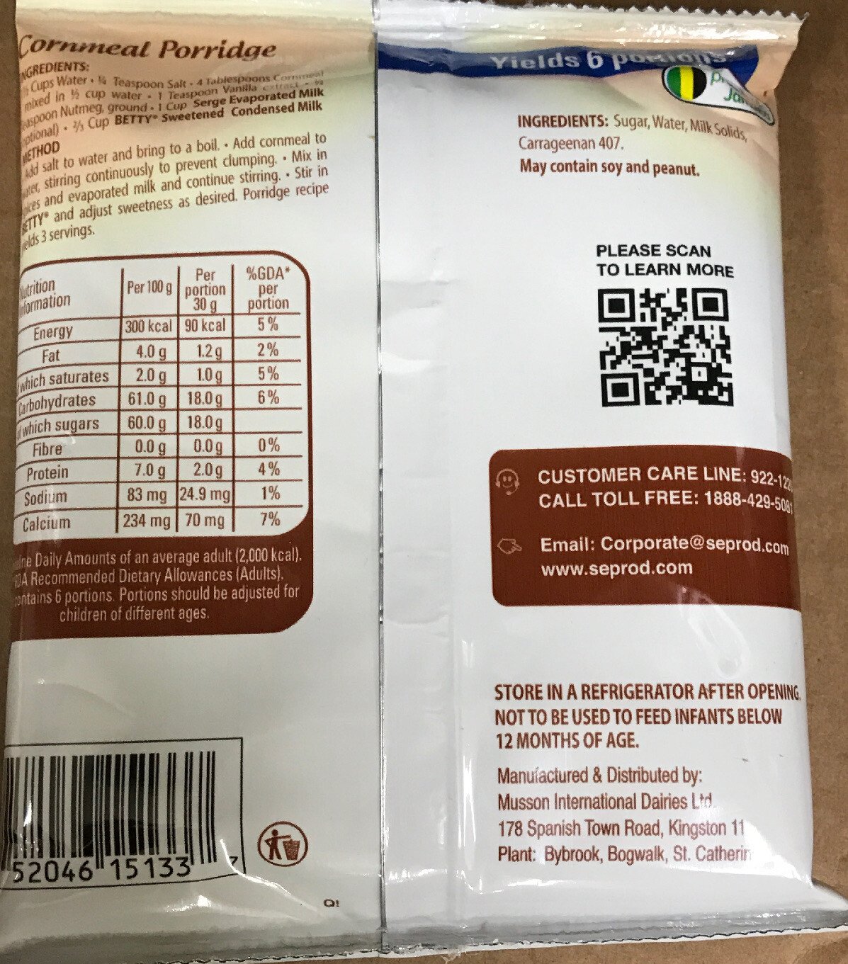 Jamaican Betty Sweetened Condensed Milk 180g. Buy 8 Get 2 Free