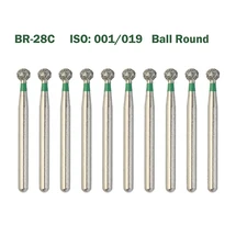 Multi-use Diamond Burs Ball Round FG BR-28C Friction Grip Bur High Speed Coarse