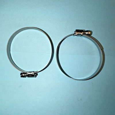 (2) TRIDON Narrow Band (9mm) ALL Stainless Steel Hose Clamp 50-70mm - Made in US