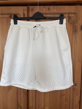 Mens White Patterned Shorts Size L SHEIN BNWOT