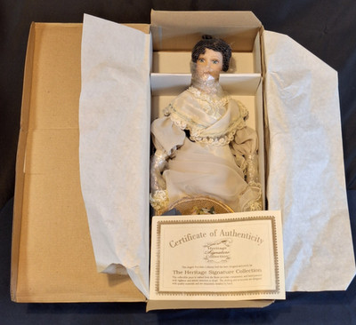 Vintage Heritage Signature Collection Porcelain Doll 18'' NIB New In Box COA