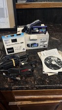 Sony Handycam DCR-SX44 60x Zoom Blue Camcorder 4GB Carl Zeiss Lens T