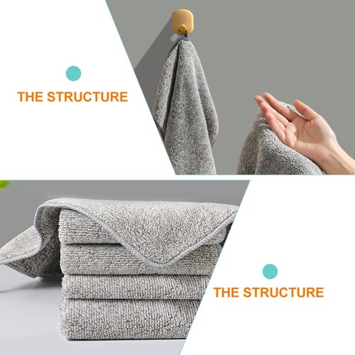 6 Pcs Torchon Torchons Absorbant L'eau Serviettes Absorbantes De Cuisine - Imagen 2 de 12