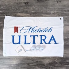 Michelob Ultra Beer Golf Set W Towel (16x14) 3 Balls Tees And Pin NEW Men's Gift