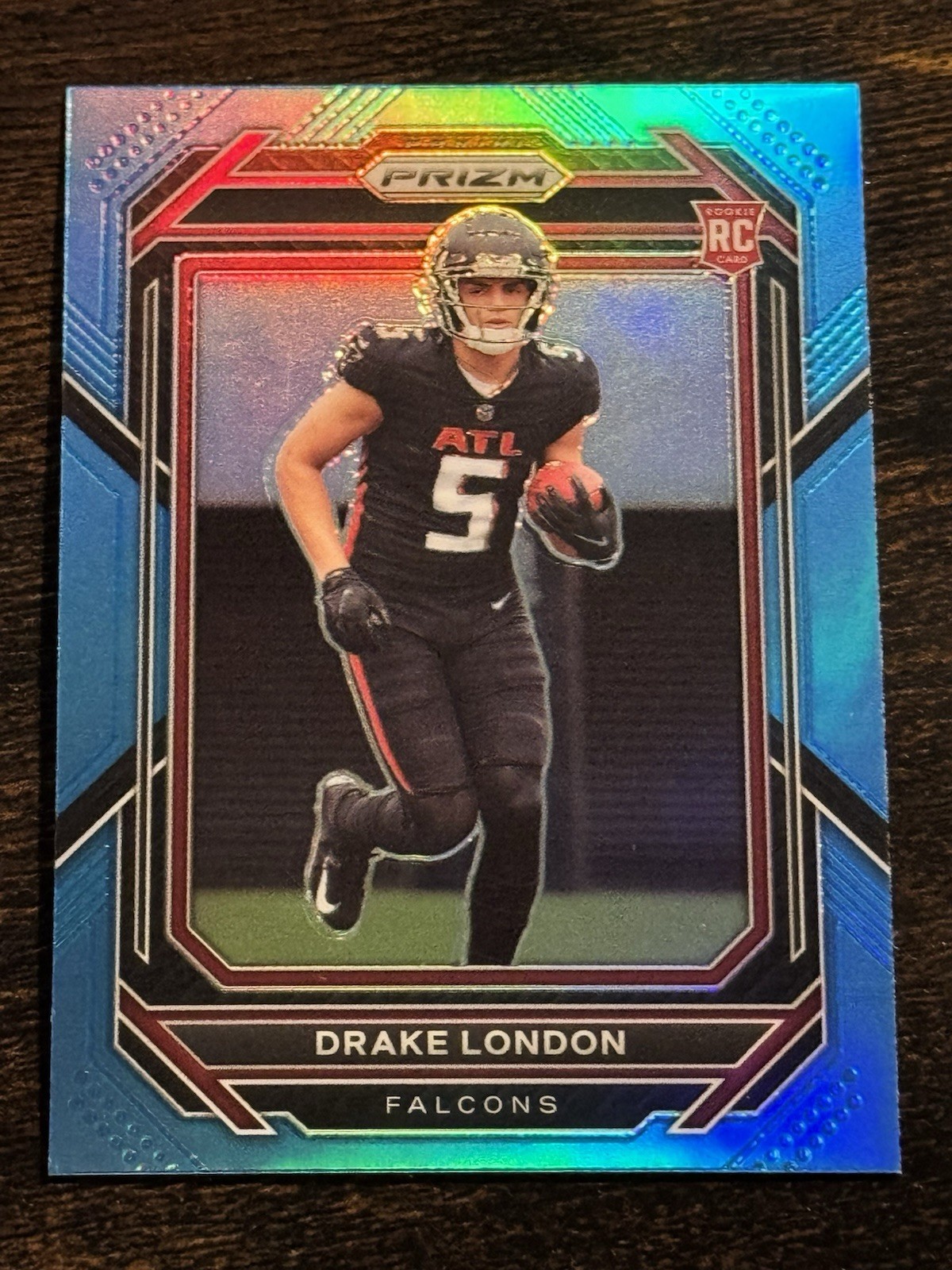 2022 Panini Prizm - Rookies Drake London #308 Light Blue Prizm (RC)