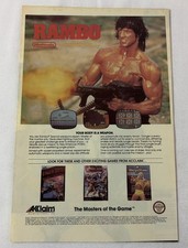1988 Nintendo video game ad page ~ RAMBO ~ Sylvester Stallone