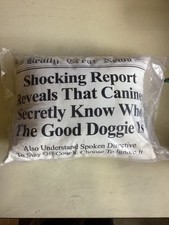 Good Doggie Throw Pillow 12" x 15.5" Dog Mom, Dog Dad - NWT