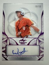 2024 Leaf Trinity Baseball Will Gasparino Purple Auto /10 *READ