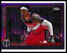 2025-26 Topps Chrome #236 Richaun Holmes Purple Pulsar Refractor #/75 Wizards