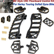 Footboards Foot Pegs Kit Shifter Peg Pedal For Harley Touring Glide Softail Dyna