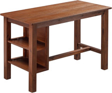 Brittany Rectangular Dining Table - Chestnut Wire-Brush Finish