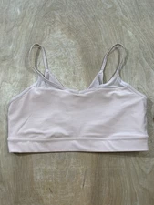 Old Navy Active Sports Bra Powersoft Size M Support Go-Dry Light Pink