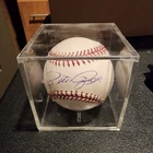 Pete Rose Signed Official MLB Baseball in case. Pristine Auction authenticated