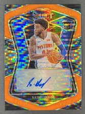2020 Panini Select Orange Pulsar Autograph - Saddiq Bey 30/30 (RC, AU)