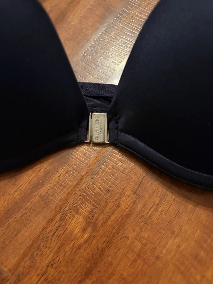 Golly Hicks Sydney Black Underwire Push Up Bra 34A Cross Back - Image 3 of 4