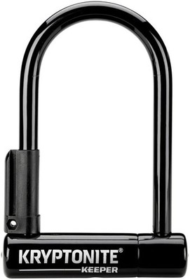 Kryptonite Keeper U-Lock 12mm Hardened Steel Keyed Bike Lock with Bracket &