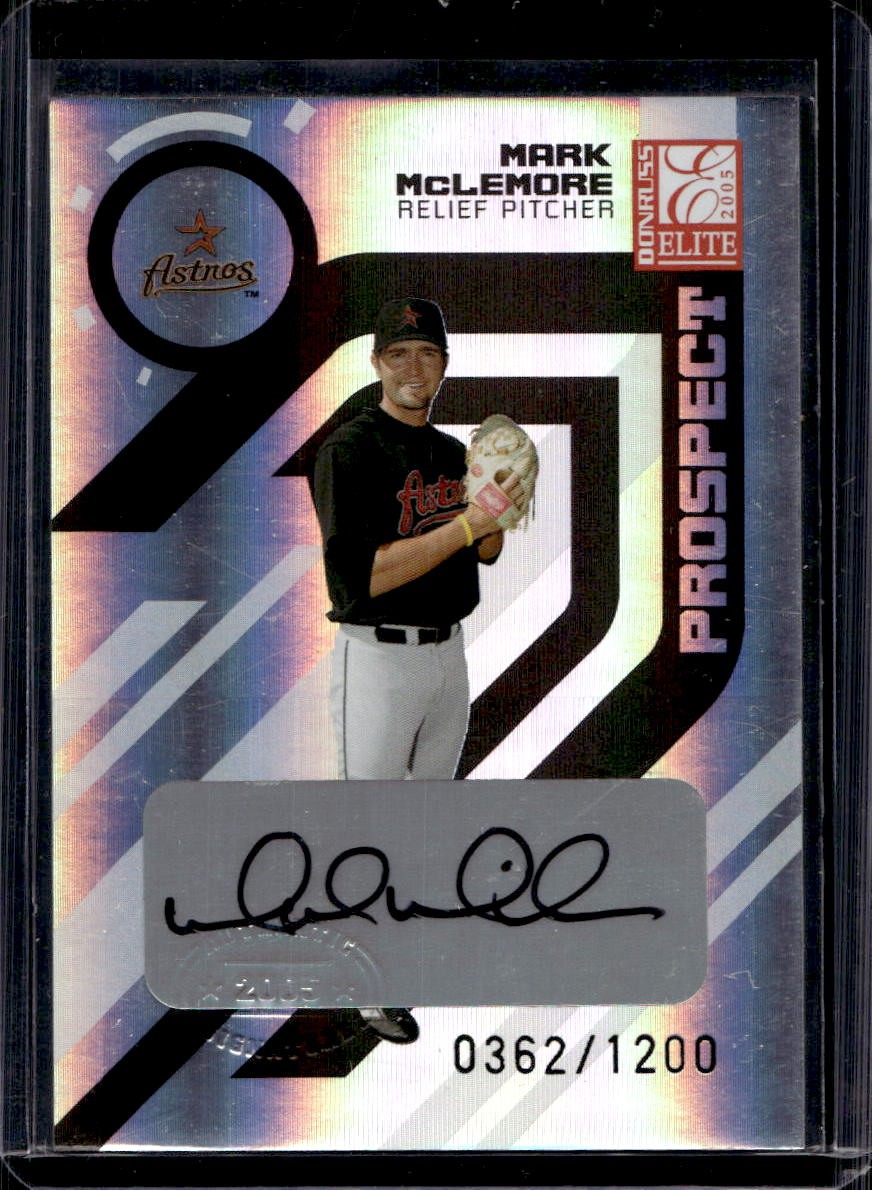 Mark McLemore 2005 Donruss Elite #179 Prospect Auto /1200