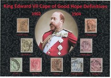 KING EDWARD VII BEAUTIFUL DISPLAY OF 1902 CAPE OF GOOD HOPE DEFINITIVES VFU#2