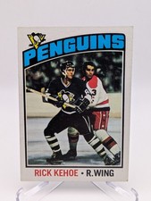 💥 1976-77 Topps Rick Kehoe #124 - Pittsburgh Penguins - EX+