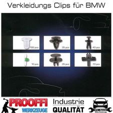 BMW Befestigung Clips KFZ Innen Koffer Raum Tür Verkleidung Teppich 290-tlg