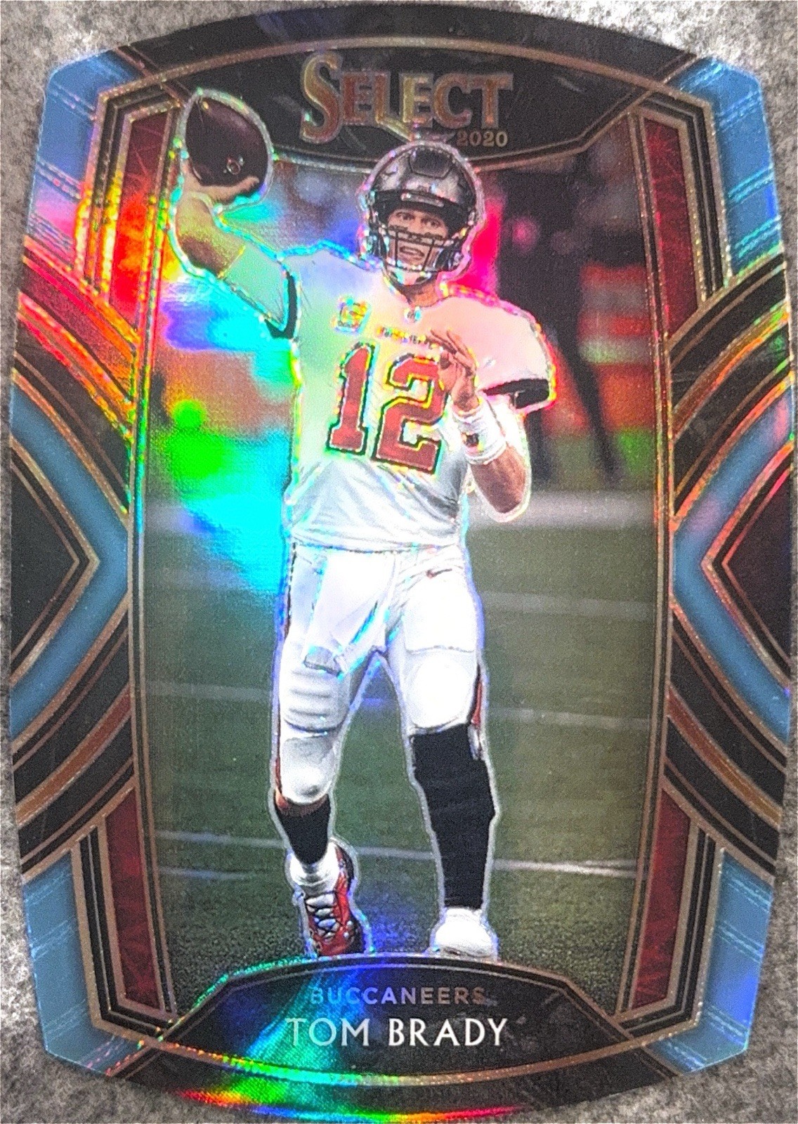 2020 Tom Brady Select Die Cut Blue Light SSP Club Level #201 Retail Exclusive