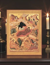 Nativity of Jesus – Orthodox Icon of the Birth of Christ 12x15 cm (5”x6”)