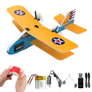 US RC Plane 2CH US Air Force RC Airplane, 2.4Ghz Remote Control Biplane RTF Toy