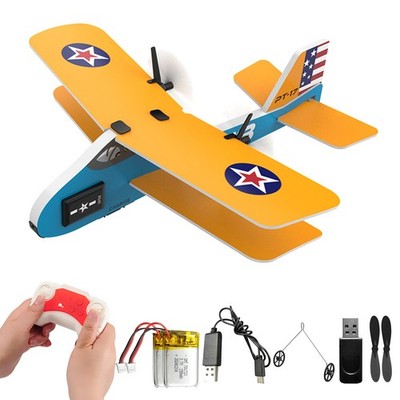 US RC Plane 2CH US Air Force RC Airplane, 2.4Ghz Remote Control Biplane RTF Toy