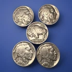 Lot of (5) BUFFALO Indian Head Nickel Coins 💥💥FULL DATES 💥💥- Assorted Years!