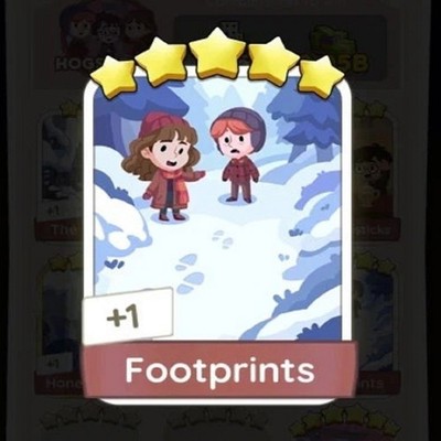 Footprints - Mono_poly_Go Stickers 5 Star   FAST DELIVERY  
