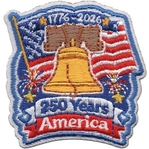 Girls Boy Cub 250 YEARS AMERICA 1776-2026 Fun Patches SCOUTS GUIDE Anniversary