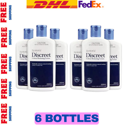 Restoria Discreet 250ml ６本セット 白髪染め Restoria Discreet Colour Restoring Cream Hair Treatment 250ml x 6