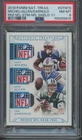 2018 National Treasures NFL Shield Trio Josh Allen Sam Darnold 1/1 Rookie PSA 8