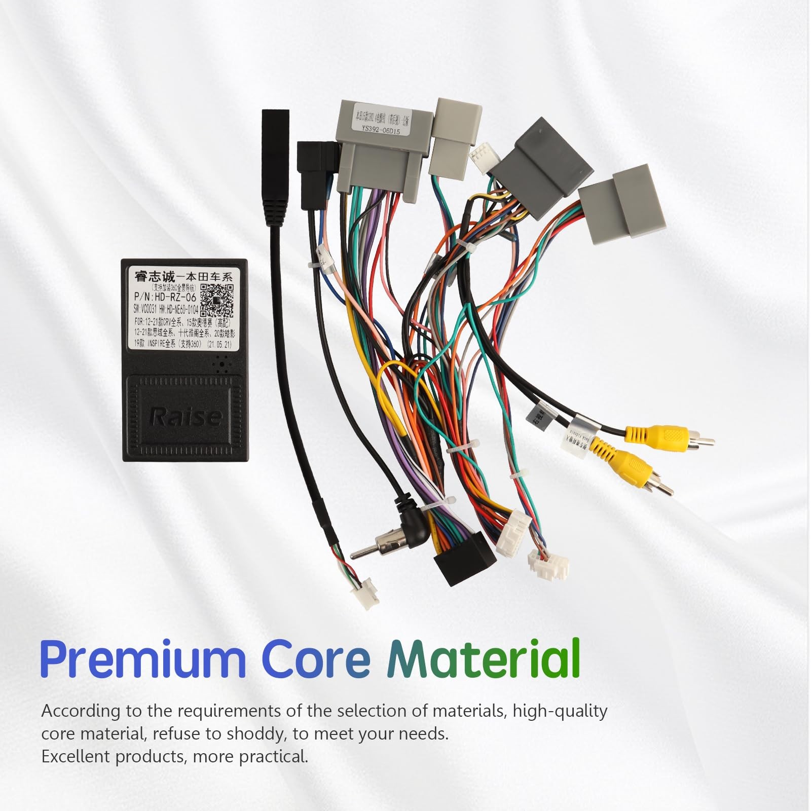 16PIN Car Radio Wire Harness with Canbus Adapter for 2015-2016 Honda CRV 2.4L...