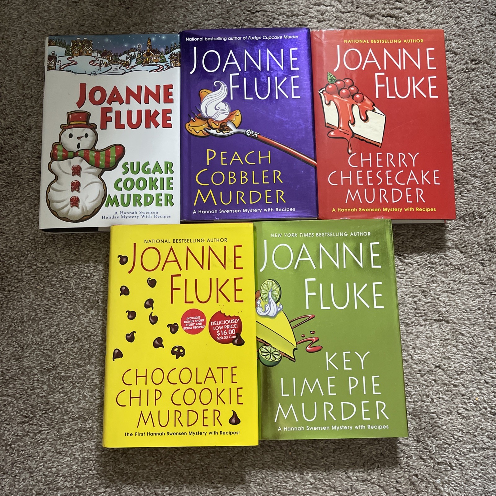 5 Hard Cover Joanne Fluke Books - Bonus 2 Soft cover for free