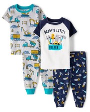 ,Baby Boys,and Newborn 100 Cotton Short Sleeve Top and Pants, 2 Piece Pajama...