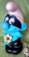 Schlumpf Lampe, Leuchte, Nachtlicht, Tischlampe, Deko, Figur ETC PEYO 1998